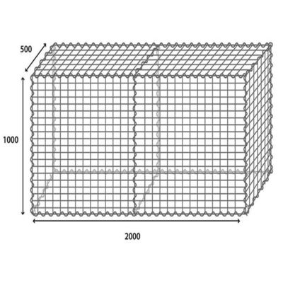 Galvanisierter Garten-Zaun Steel Gabion Cages für Stützmauer