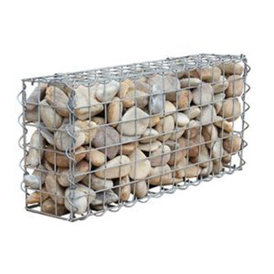 Kohlenstoff 2x1x1m 5mm geschweißter Mesh Gabion Stone Basket