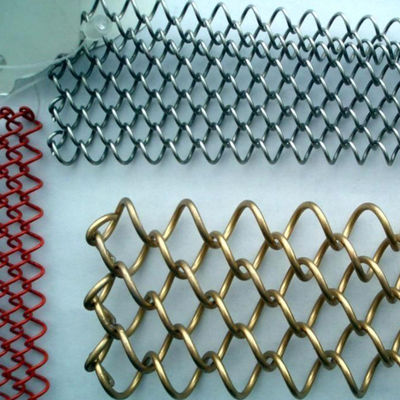 Dekorativer Maschendraht Diamond Chain Link Aluminums 2.0mm